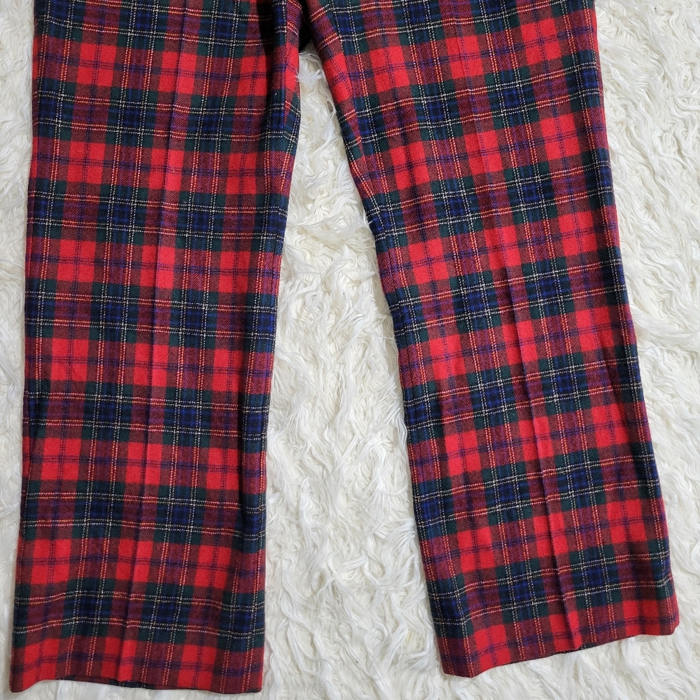 Pendleton Red and Black Dress Pants with Straight Leg Cut - Picture 3 of 16
